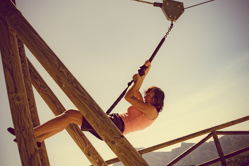 Thrill-seeking in middle age: the spirit is willing but the pelvic floor is weak